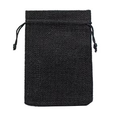 Мешочек для хранения и упаковки черный 9х7см