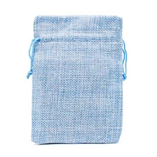 Мешочек для хранения и упаковки светло голубой 9х7см