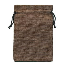 Мешочек для хранения и упаковки коричневый 9х7см