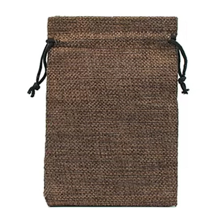 Мешочек для хранения и упаковки коричневый 9х7см