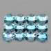 Натуральный голубой скай блю Топаз круг 4мм 0.30ct