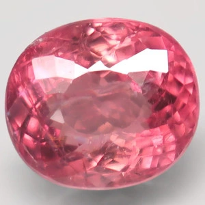 Натуральний рожевий Турмалін Рубеліт овал 8.4x7.3мм 2.55ct
