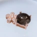 Серебряная подвеска с натуральным Раухтопазом и Cz Серебряная подвеска с натуральным Раухтопазом и Cz