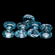 Натуральний блакитний Циркон овал 5.9х4.0 - 6.1х4.0мм 0.82ct
