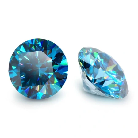 Муассанит синий круг 0.10ct 3мм Муассанит синий круг 0.10ct 3мм