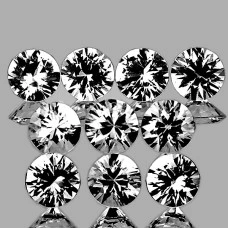 Натуральный белый Сапфир круг 2.8мм 0.11ct