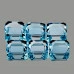 Натуральный голубой Топаз октагон 6х4мм 0.52ct