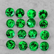 Натуральный Цаворит круг 1.5мм 0.02ct