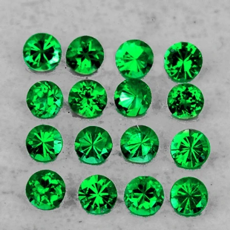 Натуральный Цаворит круг 1.5мм 0.02ct Натуральный Цаворит круг 1.5мм 0.02ct