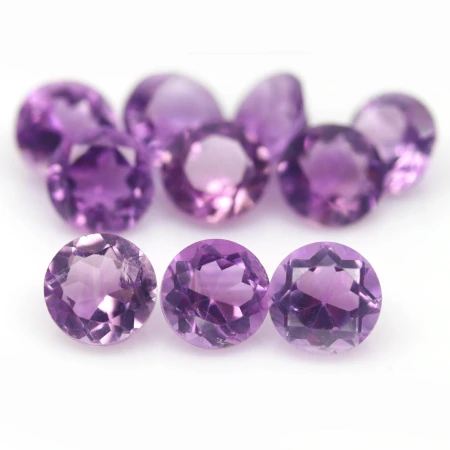 Натуральный Аметист круг 8.1-8.2мм 1.94ct