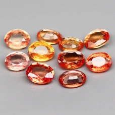 Натуральний мультибарвний Сапфір овал 3.7х2.9мм 0.21ct