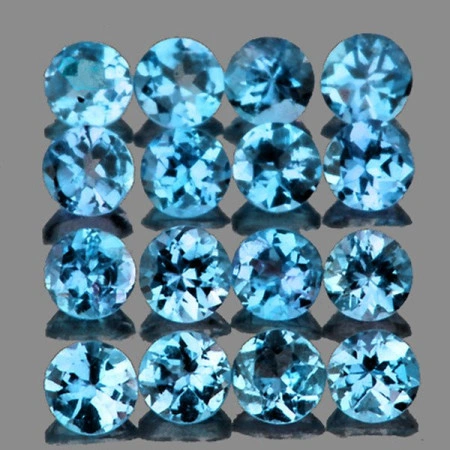 Натуральный Аквамарин круг 2.2мм 0.04ct
