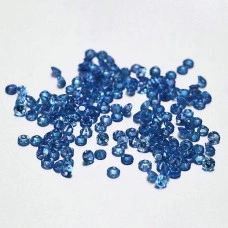 Натуральний синій Сапфір коло 1.3мм 0.012ct