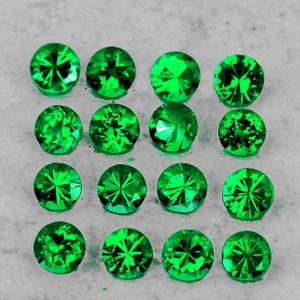 Натуральний Хромдіопсид коло 1.3мм 0.01ct
