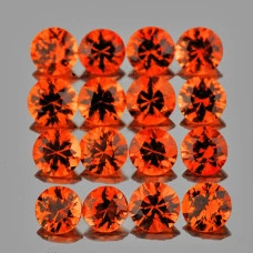 Натуральний помаранчевий мадейра Сапфір коло 1мм 0.005ct