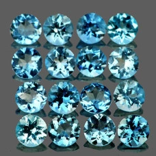Натуральный свисс Аквамарин круг 1.8мм 0.02ct