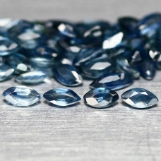 Натуральный синий Сапфир маркиз 3.6x2.2 - 4.5x2.6мм 0.10ct