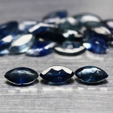 Натуральный синий Сапфир маркиз 5.6x3.0 - 5.9x2.6мм 0.27ct