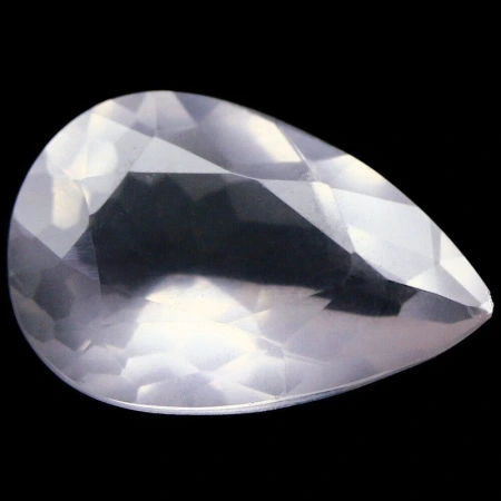 Натуральный розовый Кварц груша 16.3x11.0мм 6.13ct