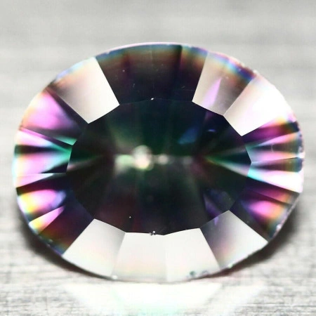 Натуральний містик Кварц овал 11.1x9.1мм 2.55ct Натуральний містик Кварц овал 11.1x9.1мм 2.55ct