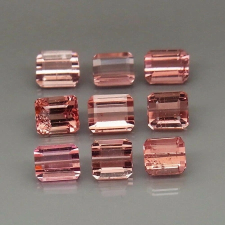 Натуральний Рубеліт октагон 4.0x3.5 - 4.5x3.5мм 0.36ct