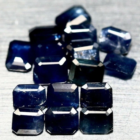 Натуральний синій Сапфір октагон 5x4мм 0.50ct