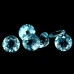 Натуральный голубой Топаз круг 1.10ct
