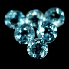 Натуральный голубой Топаз круг 6.0-6.3мм 1.10ct