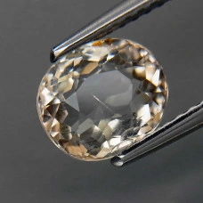 Натуральный желтый Турмалин Дравит овал 7.6x6.6мм 1.68ct