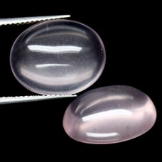 Натуральний рожевий Кварц овал пара 23.15ct