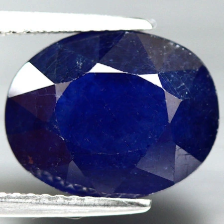 Натуральный синий Сапфир овал 12.7x10.1мм 6.01ct