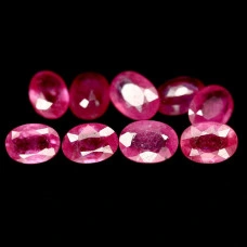 Натуральный Рубин овал 6.5x5.0 - 7.2x5.5мм 1.00ct