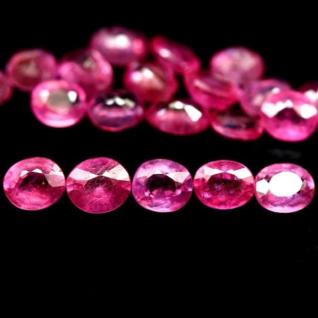 Натуральный Рубин овал 5.0x4.2 - 5.3x4.2мм 0.53ct