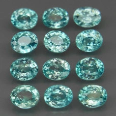 Натуральний блакитний Циркон овал 5x4мм 0.53ct