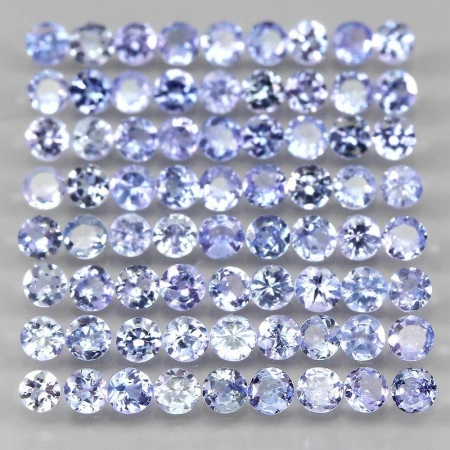 Натуральный Танзанит круг 2.6мм 0.08ct