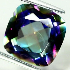 Натуральний містичний Кварц кушион 11.0x10.9мм 5.25ct