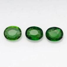 Натуральный зелёный Хром Турмалин овал 5x4мм 0.32ct