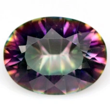 Натуральний містичний Кварц овал 15.9x12.0мм 7.06ct