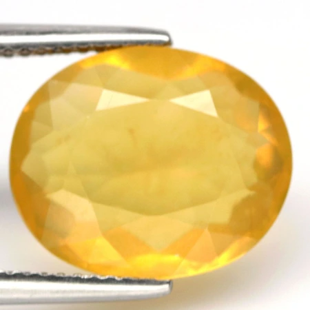 Натуральный желтый Опал овал 14.6x11.9мм 6.10ct