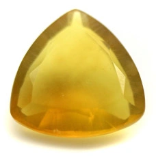 Натуральний вогненний жовтий Опал триліон 16.7x16.7мм 9.66ct