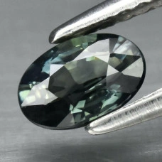 Натуральный не гретый зелено голубой Сапфир овал 5.9x4.0мм 0.59ct
