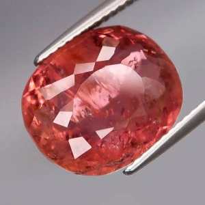 Натуральний Рубелліт падпараджа овал 13.8x11.4мм 9.02ct