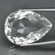 Натуральний білий Кварц груша 20.2x14.4мм 15.05ct
