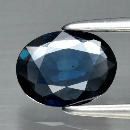 Натуральный не гретый синий Сапфир овал 6.6x5.1мм 0.56ct