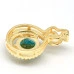 Серебряная подвеска с натуральным Топазом и Cz 2,40г