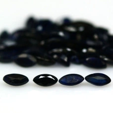 Натуральный синий Сапфир маркиз 4.2x2.1 - 4.6x2.1мм 0.10ct