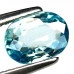 Натуральный голубой Циркон овал 8x6мм 1.48ct
