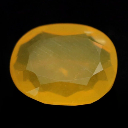 Натуральний жовтий Опал овал 12.7x10.8мм 4.09ct