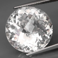 Натуральный белый Кварц круг 17.3мм 17.00ct Натуральный белый Кварц круг 17.3мм 17.00ct