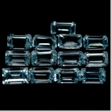 Натуральный голубой Топаз октагон 5.1x3.1 - 5.2x3.2мм 0.37ct